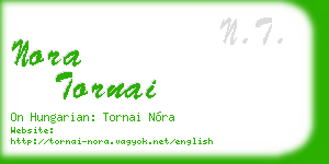 nora tornai business card